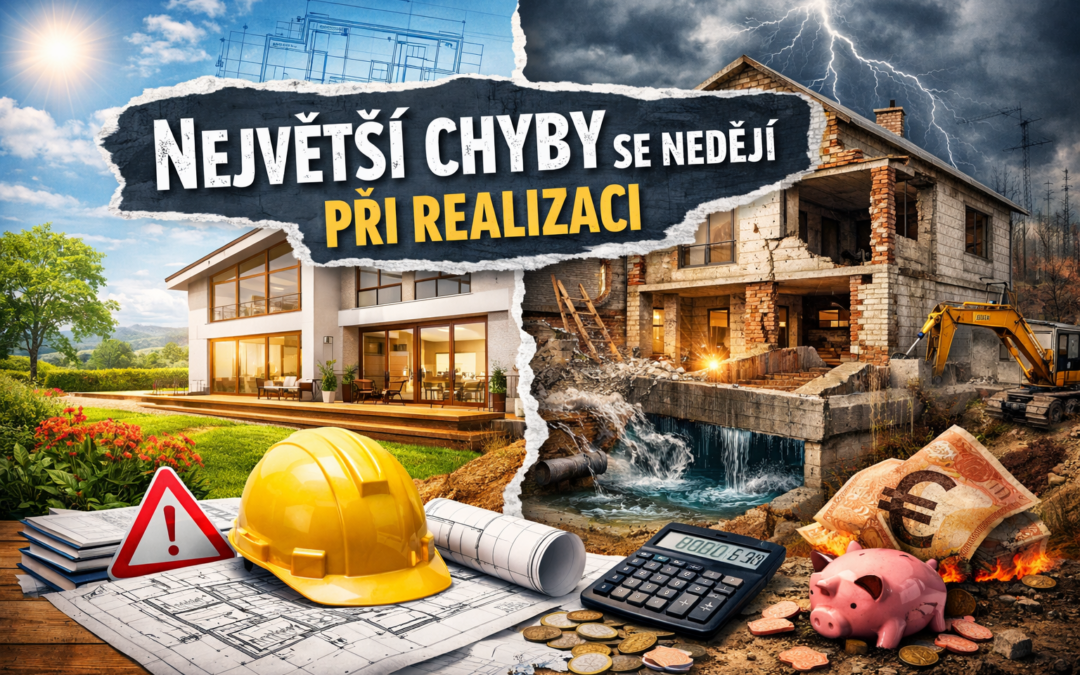 Největší chyby se nedějí při realizaci